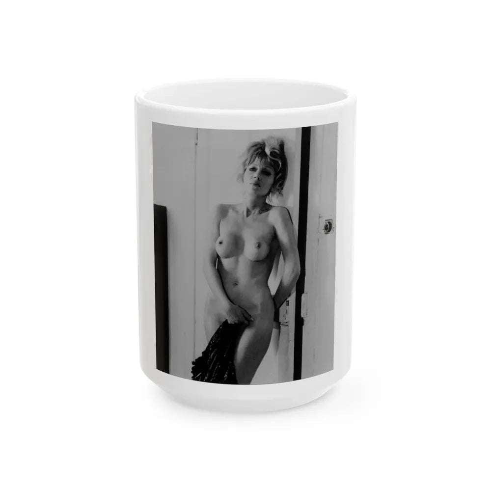 Ingrid Pitt #83 - Topless (Vintage Female Icon) White Coffee Mug-15oz-Go Mug Yourself