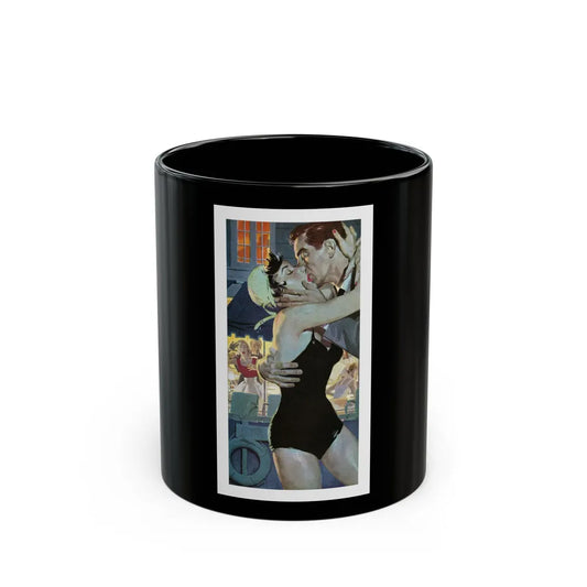 Caught In The Act by Steve McNeil, The Saturday Evening Post, 1956 - Black Coffee Mug-11oz-Go Mug Yourself