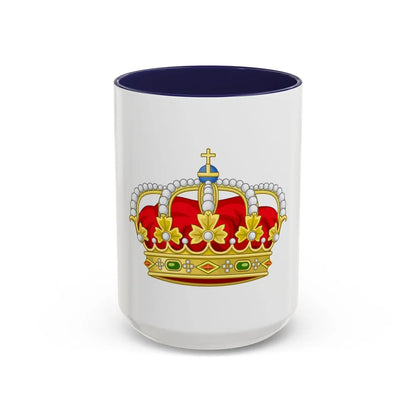 Royal Crown of Spain - Accent Coffee Mug-15oz-Navy-Go Mug Yourself