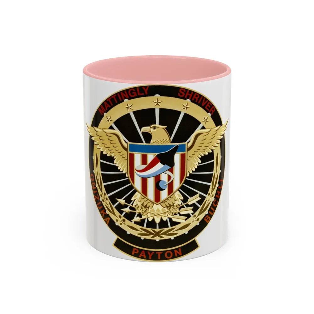 STS 51 c (NASA) Accent Coffee Mug-11oz-Pink-Go Mug Yourself