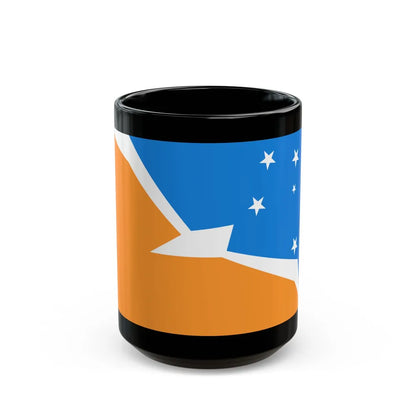 Flag of Tierra del Fuego Province Argentina - Black Coffee Mug-15oz-Go Mug Yourself