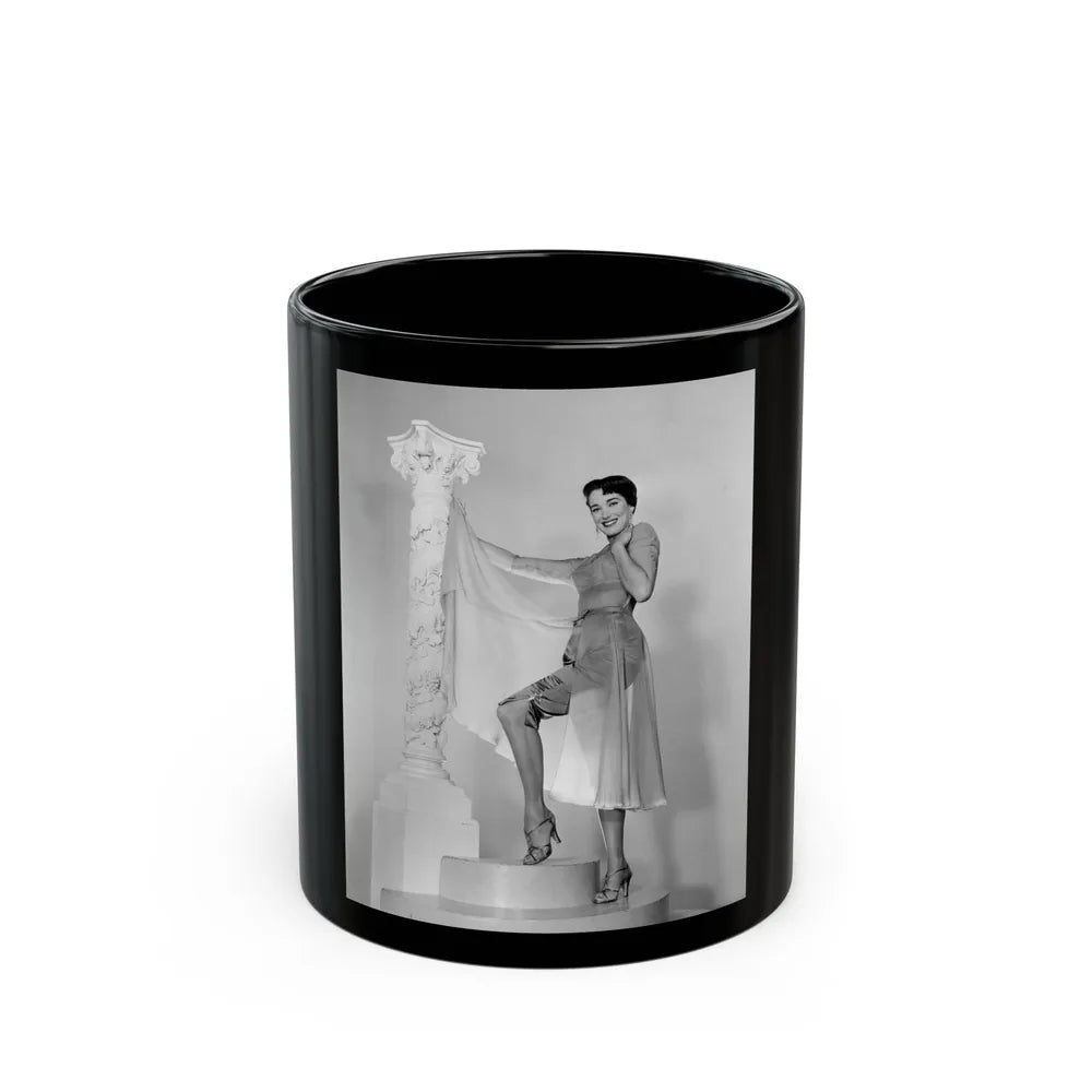 Julie Adams #213 (Vintage Female Icon) Black Coffee Mug-11oz-Go Mug Yourself