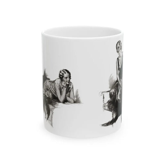 For The Love of Mike (2), Cosmopolitan, October 1930 - White Coffee Mug-11oz-Go Mug Yourself