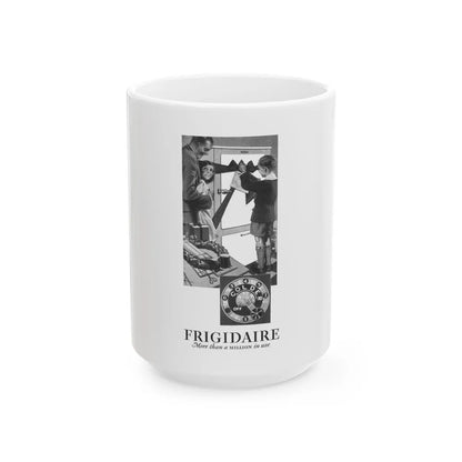 Frigidaire ad, Cosmopolitan, December 1929 - White Coffee Mug-15oz-Go Mug Yourself