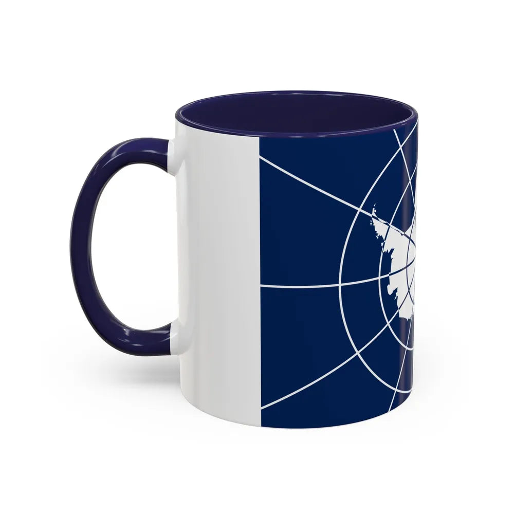 Flag of Antarctic Treaty - Accent Coffee Mug-Go Mug Yourself