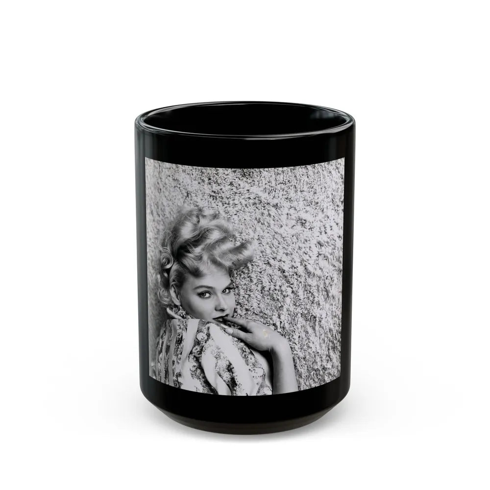 Diane McBaine #12 (Vintage Female Icon) Black Coffee Mug-15oz-Go Mug Yourself