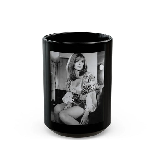 Julie Ege #251 (Vintage Female Icon) Black Coffee Mug-15oz-Go Mug Yourself