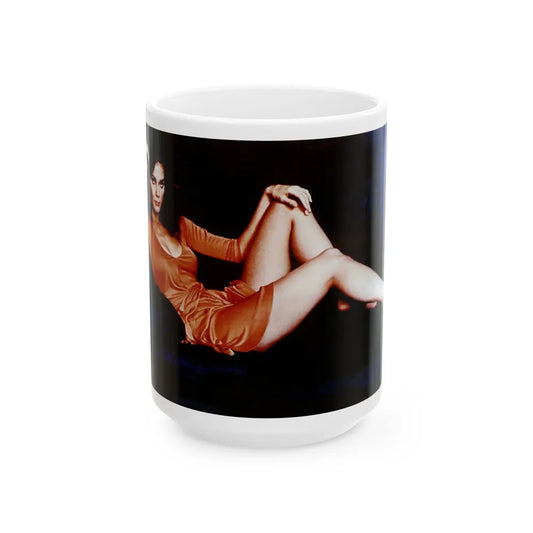 Lynda Carter #250 (Vintage Female Icon) White Coffee Mug-15oz-Go Mug Yourself