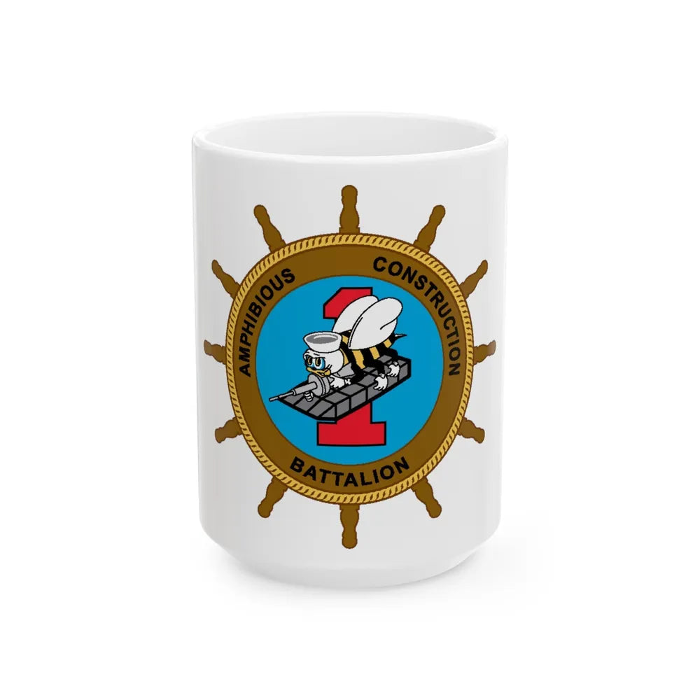 ACB 1 Seabee (U.S. Navy) White Coffee Mug-15oz-Go Mug Yourself