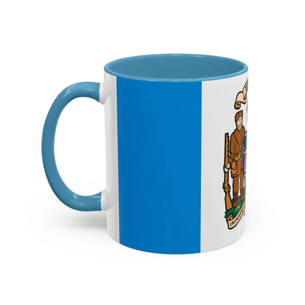 Flag of Edmonton Canada - Accent Coffee Mug-Go Mug Yourself