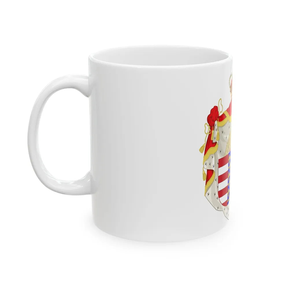 Coat of arms of Jadwiga of Poland - White Coffee Mug-Go Mug Yourself