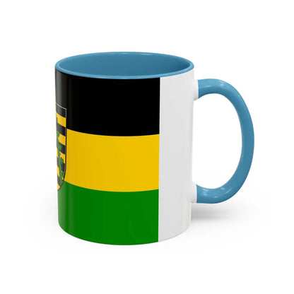 Flag of Coburg Germany - Accent Coffee Mug-Go Mug Yourself