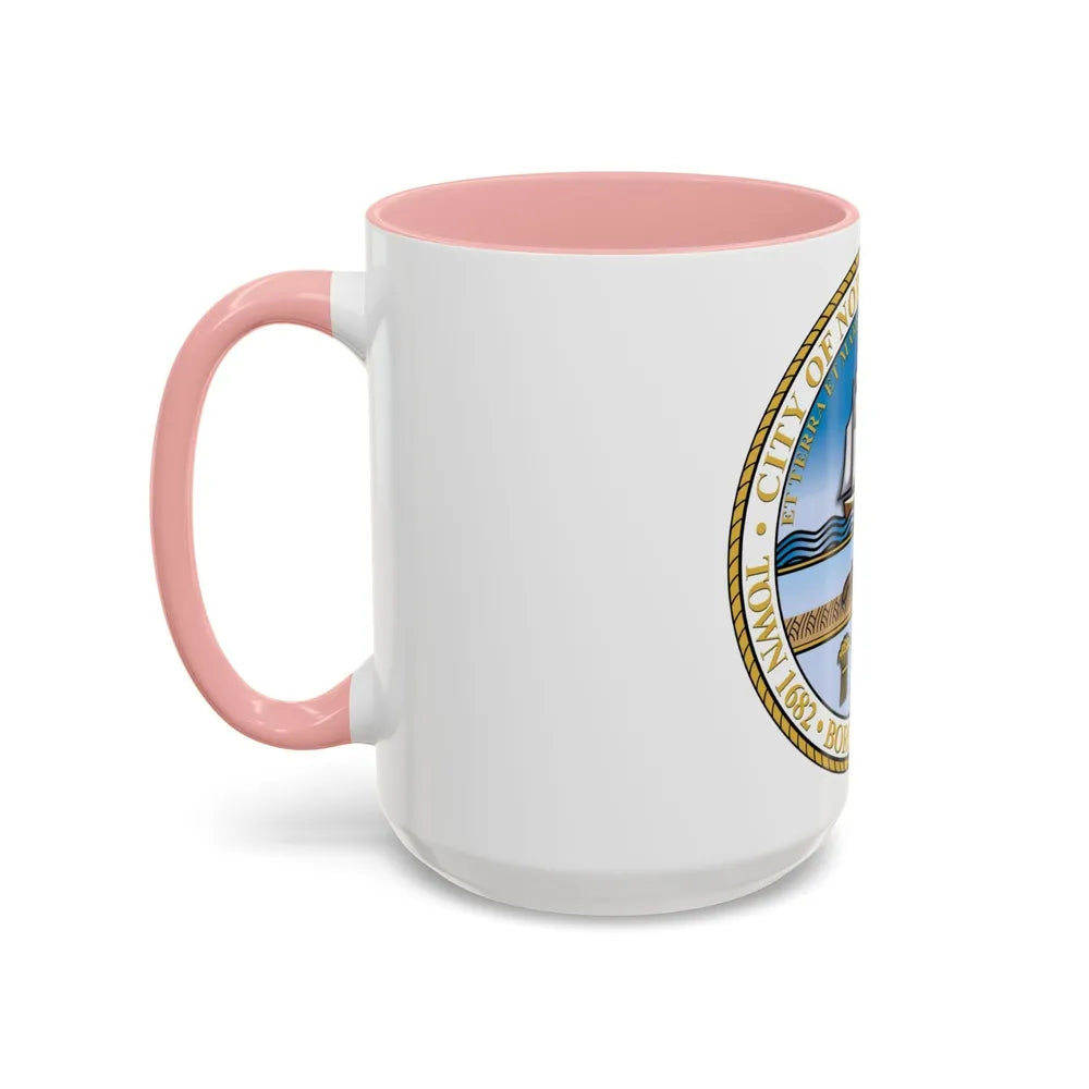 Seal of Norfolk Virginia - Accent Coffee Mug-Go Mug Yourself