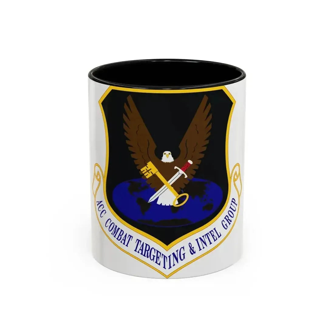 ACC Combat Targeting & Intelligence Group (U.S. Air Force) Accent Coffee Mug 11oz Black - Go Mug Yourself