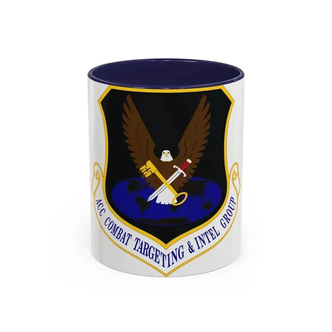 ACC Combat Targeting & Intelligence Group (U.S. Air Force) Accent Coffee Mug 11oz Navy - Go Mug Yourself