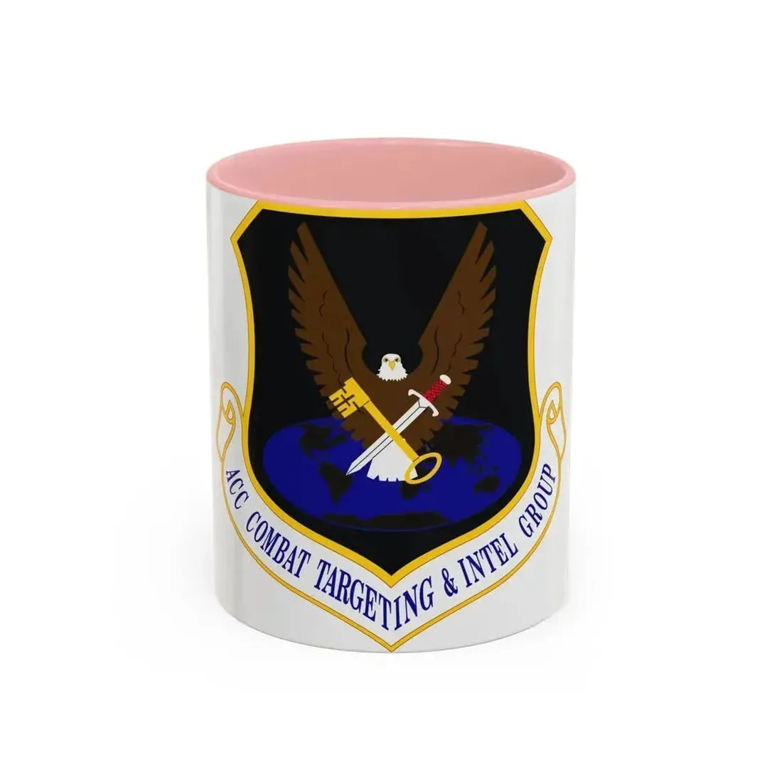 ACC Combat Targeting & Intelligence Group (U.S. Air Force) Accent Coffee Mug 11oz Pink - Go Mug Yourself