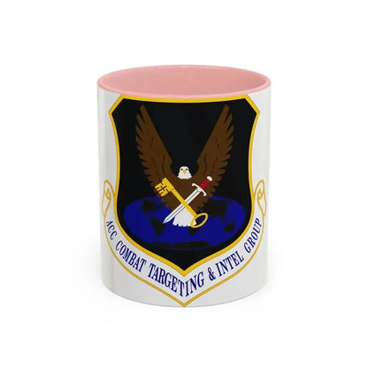 ACC Combat Targeting & Intelligence Group (U.S. Air Force) Accent Coffee Mug 11oz Pink - Go Mug Yourself