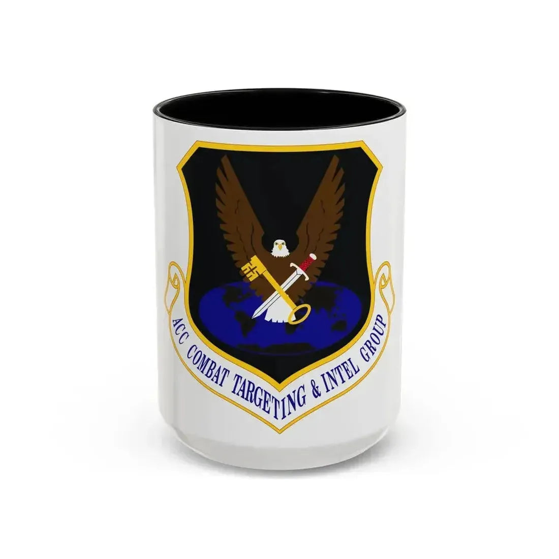 ACC Combat Targeting & Intelligence Group (U.S. Air Force) Accent Coffee Mug 15oz Black - Go Mug Yourself