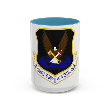 ACC Combat Targeting & Intelligence Group (U.S. Air Force) Accent Coffee Mug 15oz Light Blue - Go Mug Yourself
