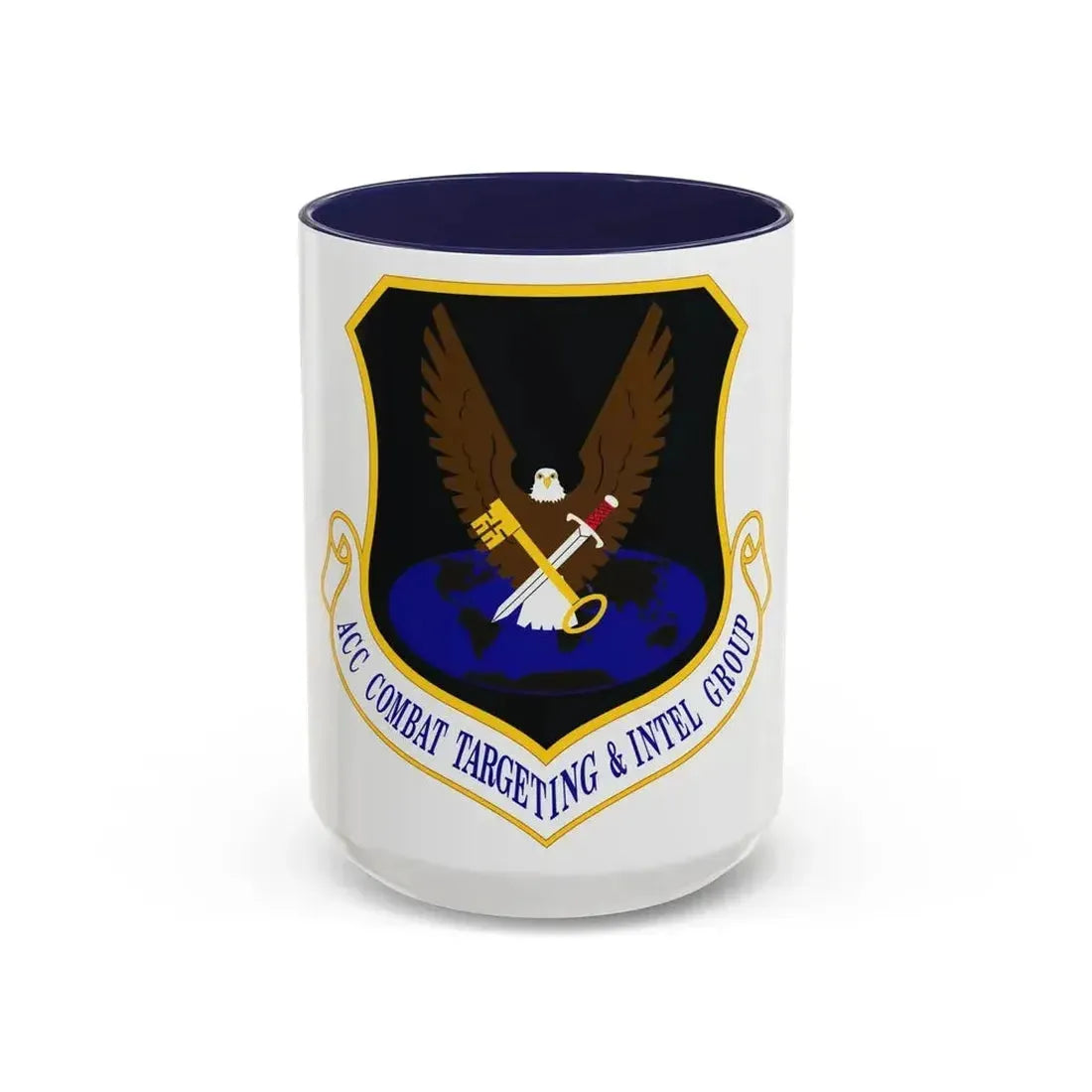 ACC Combat Targeting & Intelligence Group (U.S. Air Force) Accent Coffee Mug 15oz Navy - Go Mug Yourself