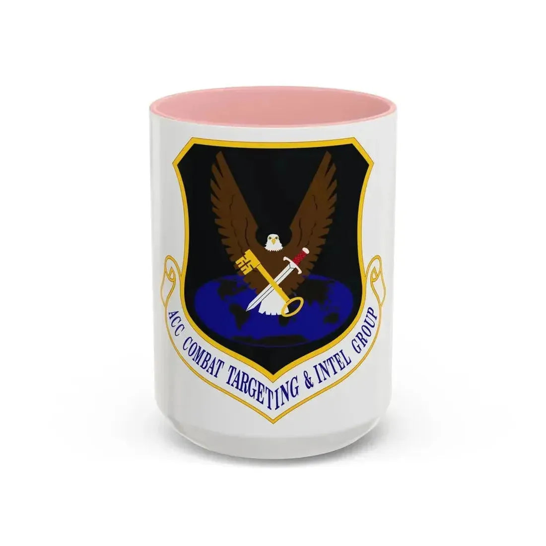 ACC Combat Targeting & Intelligence Group (U.S. Air Force) Accent Coffee Mug 15oz Pink - Go Mug Yourself