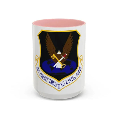 ACC Combat Targeting & Intelligence Group (U.S. Air Force) Accent Coffee Mug 15oz Pink - Go Mug Yourself