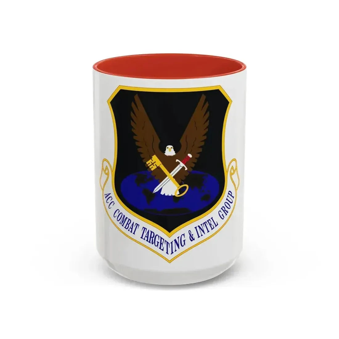 ACC Combat Targeting & Intelligence Group (U.S. Air Force) Accent Coffee Mug 15oz Red - Go Mug Yourself