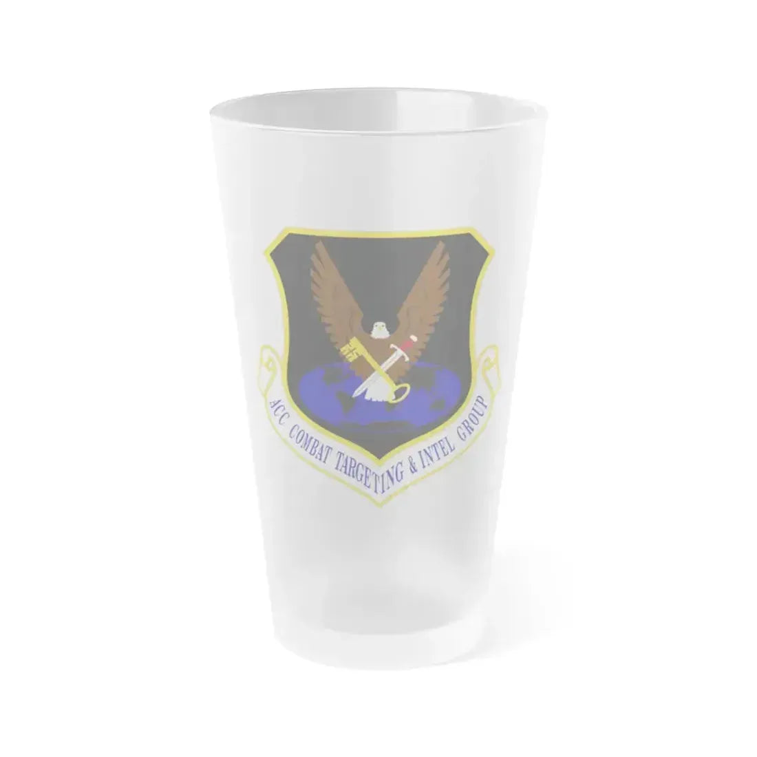 ACC Combat Targeting & Intelligence Group (U.S. Air Force) Frosted Pint Glass 16oz 16oz Frosted - Go Mug Yourself