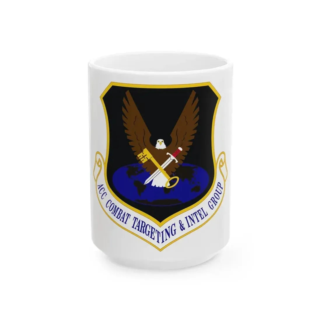ACC Combat Targeting & Intelligence Group (U.S. Air Force) White Coffee Mug 15oz - Go Mug Yourself