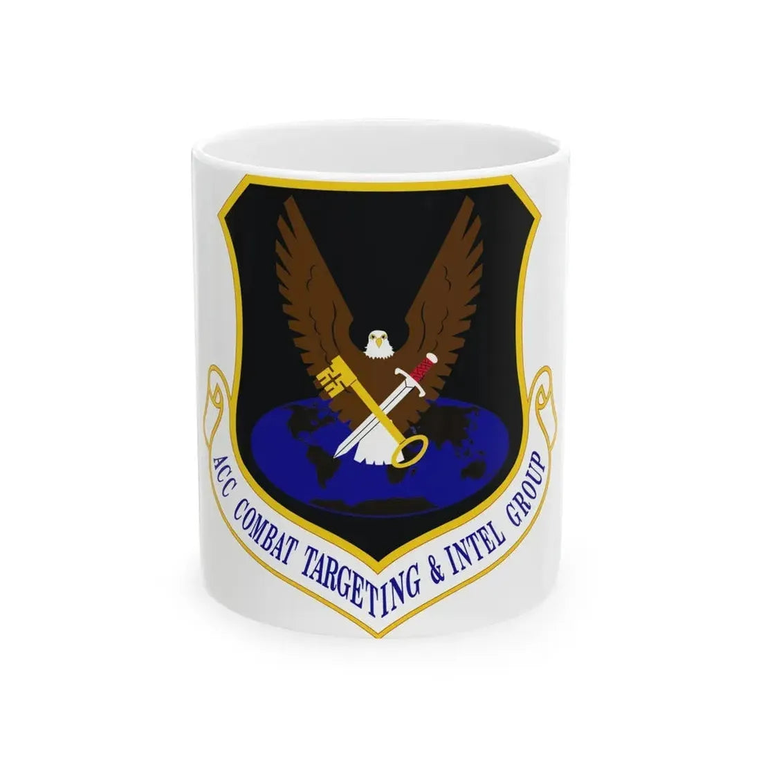 ACC Combat Targeting & Intelligence Group (U.S. Air Force) White Coffee Mug - Go Mug Yourself
