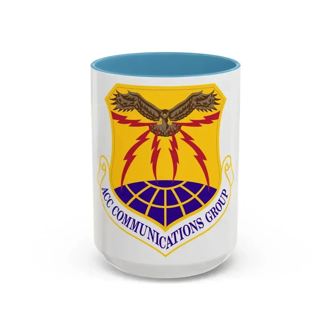 ACC Communications Group (U.S. Air Force) Accent Coffee Mug 15oz Light Blue - Go Mug Yourself