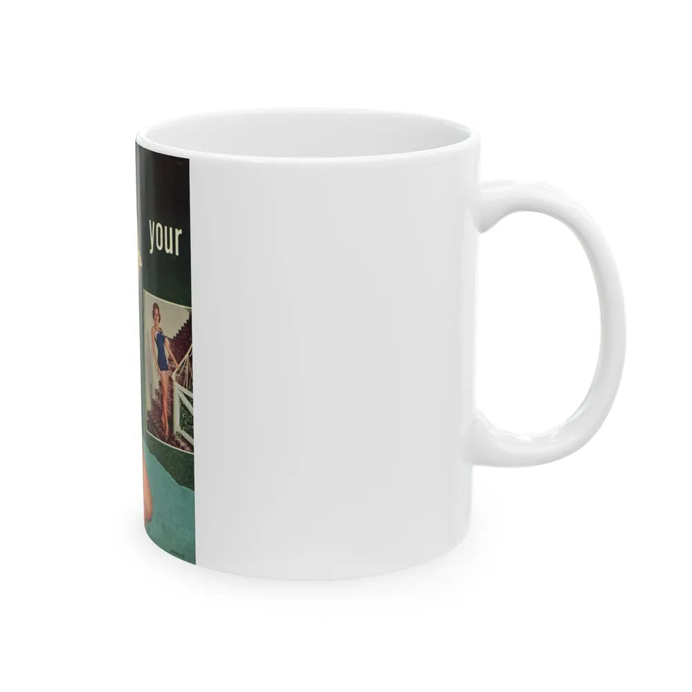 Terry Moore #640 - Magazine Page 2 Photos Circa 50's1 (Vintage Female Icon) White Coffee Mug-Go Mug Yourself