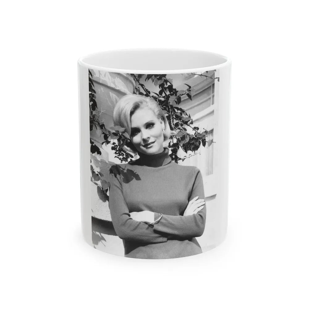 Diane McBain #33 (Vintage Female Icon) White Coffee Mug-11oz-Go Mug Yourself