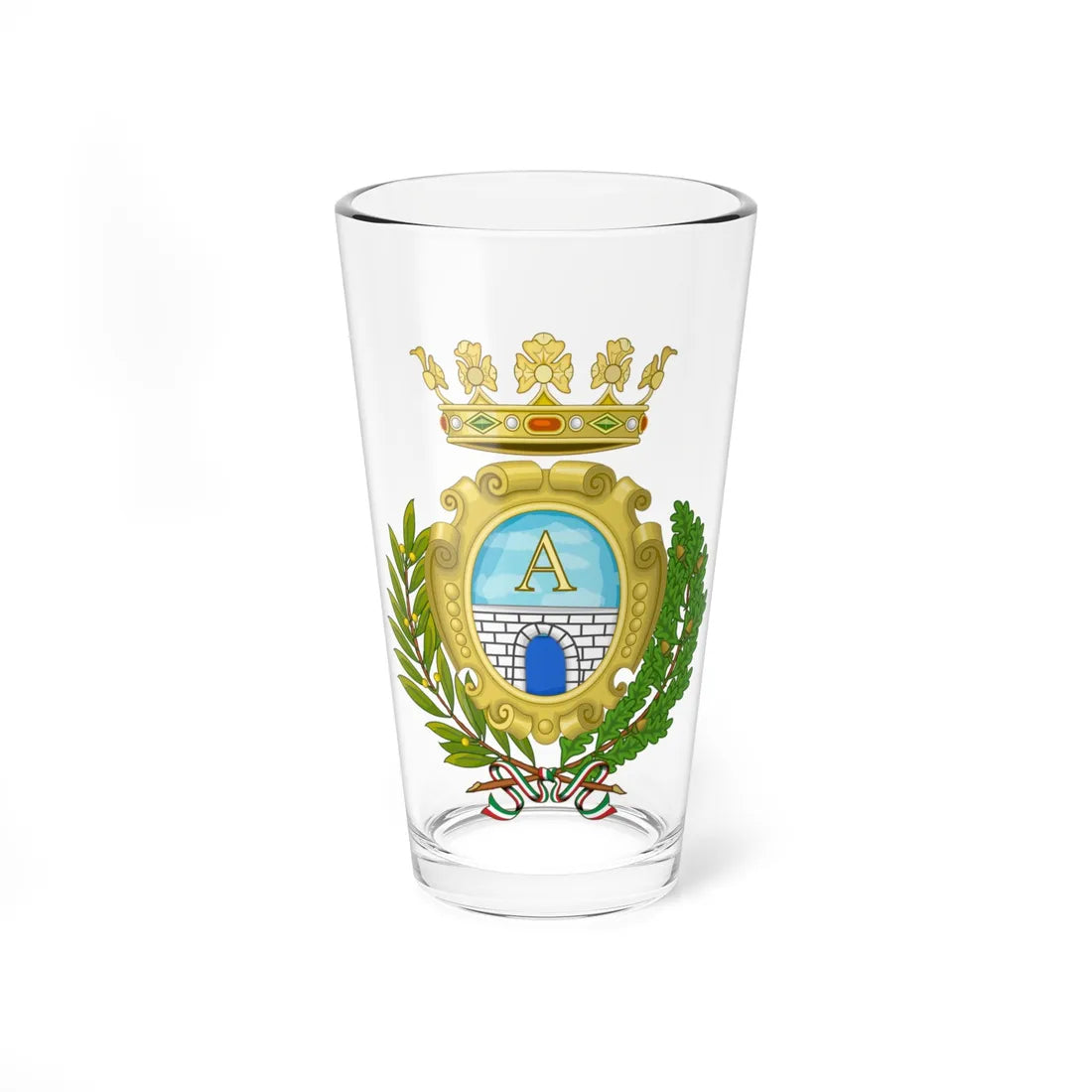 Accadia-Stemma (Italy) (Coat of Arms) Pint Glass 16oz 16oz - Go Mug Yourself