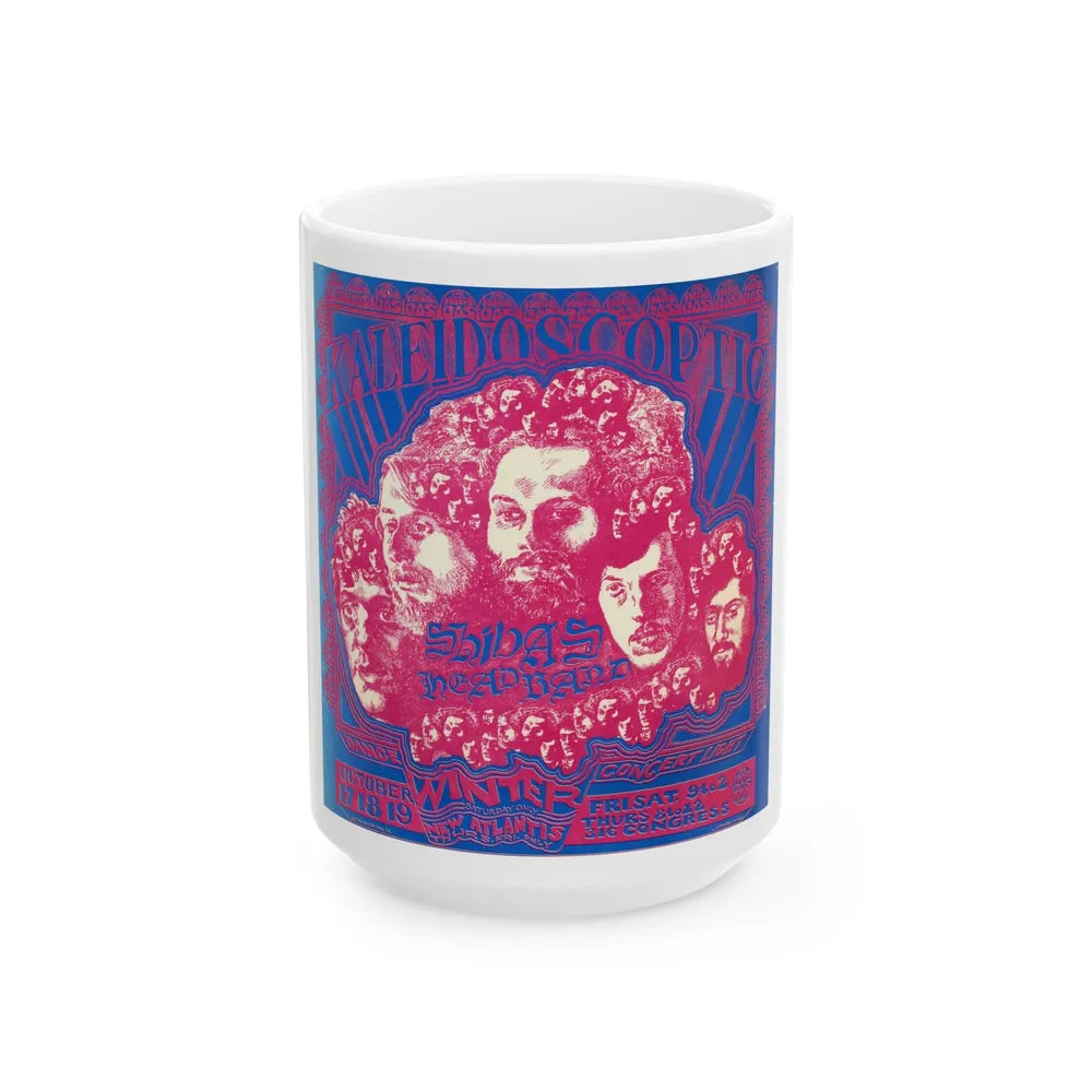 Shivas Headband (Music Poster) White Coffee Mug-15oz-Go Mug Yourself