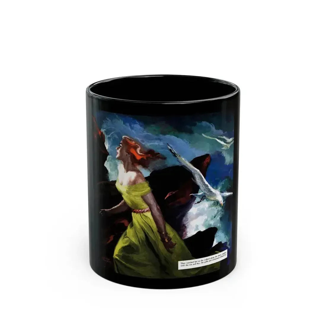 Accident at Cooper's Bay, Esquire, June 1952 - Black Coffee Mug 11oz - Go Mug Yourself