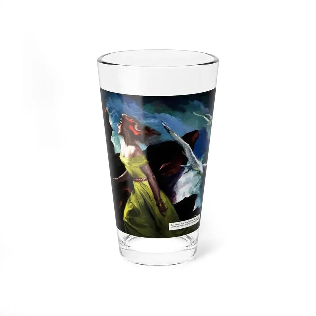 Accident at Cooper's Bay, Esquire, June 1952 (Magazine Illustration) Pint Glass 16oz 16oz - Go Mug Yourself