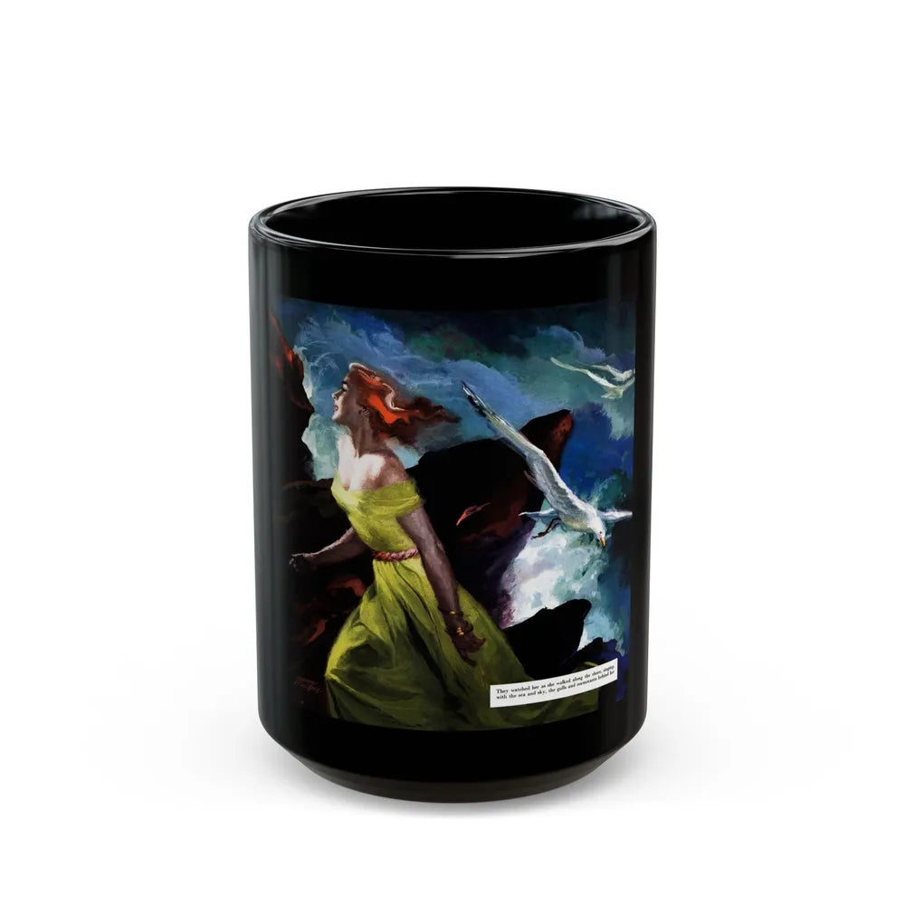 Accident at Cooper's Bay, Esquire, June 1952 - Black Coffee Mug-15oz-Go Mug Yourself