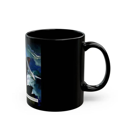 Accident at Cooper's Bay, Esquire, June 1952 - Black Coffee Mug-Go Mug Yourself