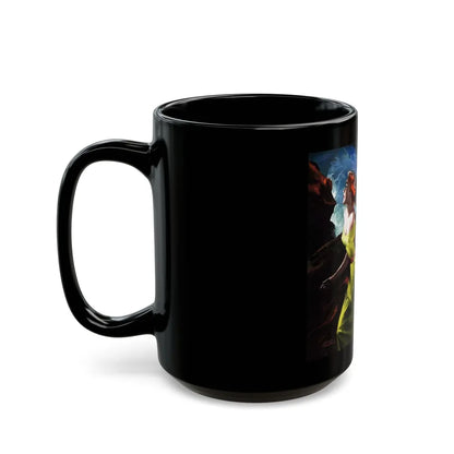 Accident at Cooper's Bay, Esquire, June 1952 - Black Coffee Mug-Go Mug Yourself