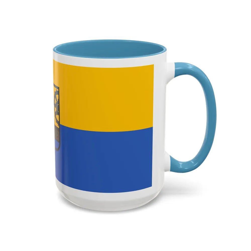 Flag of Katowice Poland - Accent Coffee Mug-Go Mug Yourself