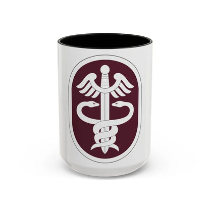 Medical Command 2 (U.S. Army) Accent Coffee Mug-15oz-Black-Go Mug Yourself