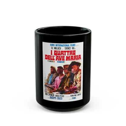 ACE HIGH 1968 Movie Poster - Black Coffee Mug 15oz - Go Mug Yourself