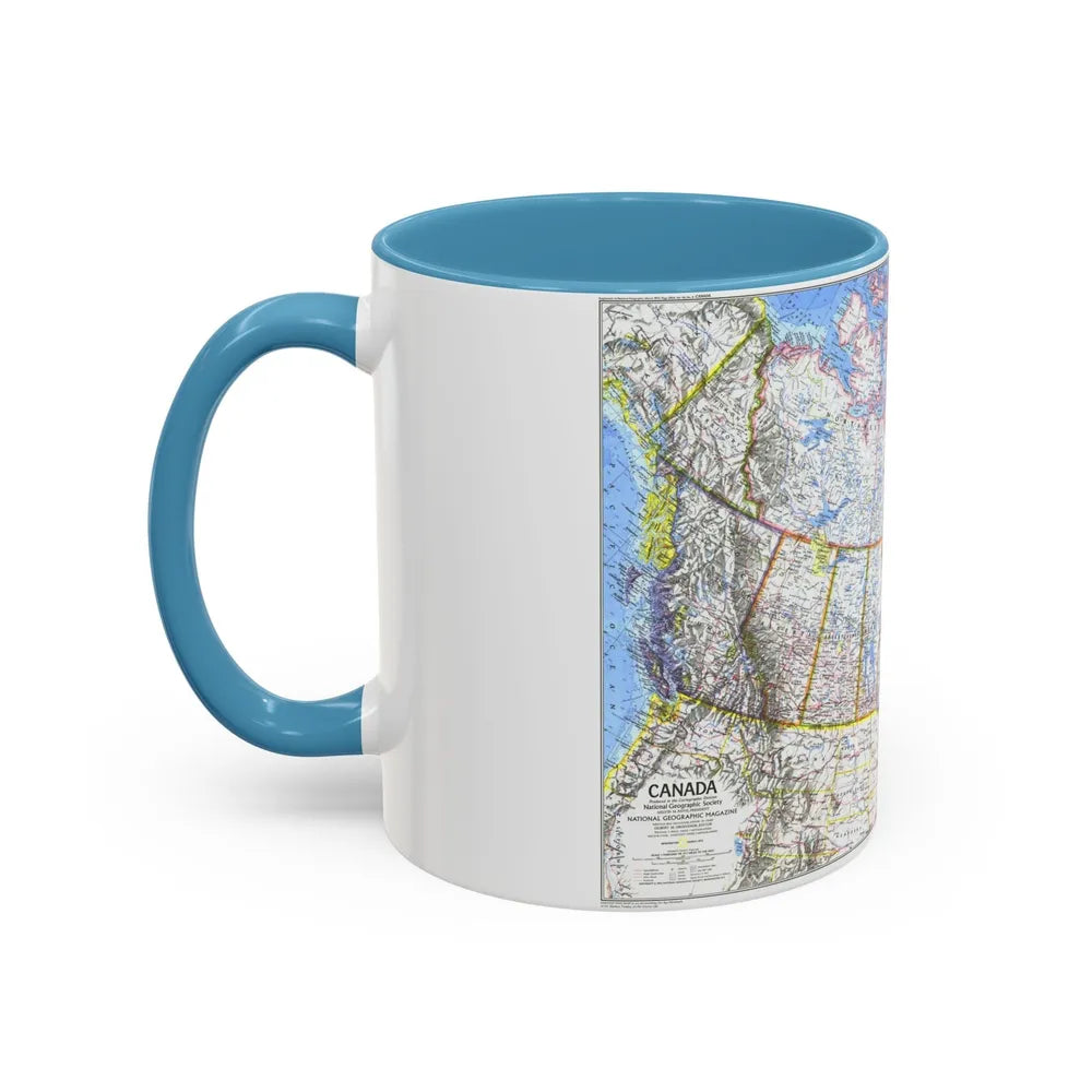 Canada (1972) (Map) Accent Coffee Mug-Go Mug Yourself