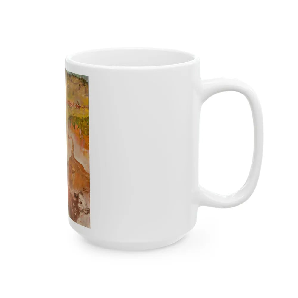 Cattle Driver - White Coffee Mug-Go Mug Yourself