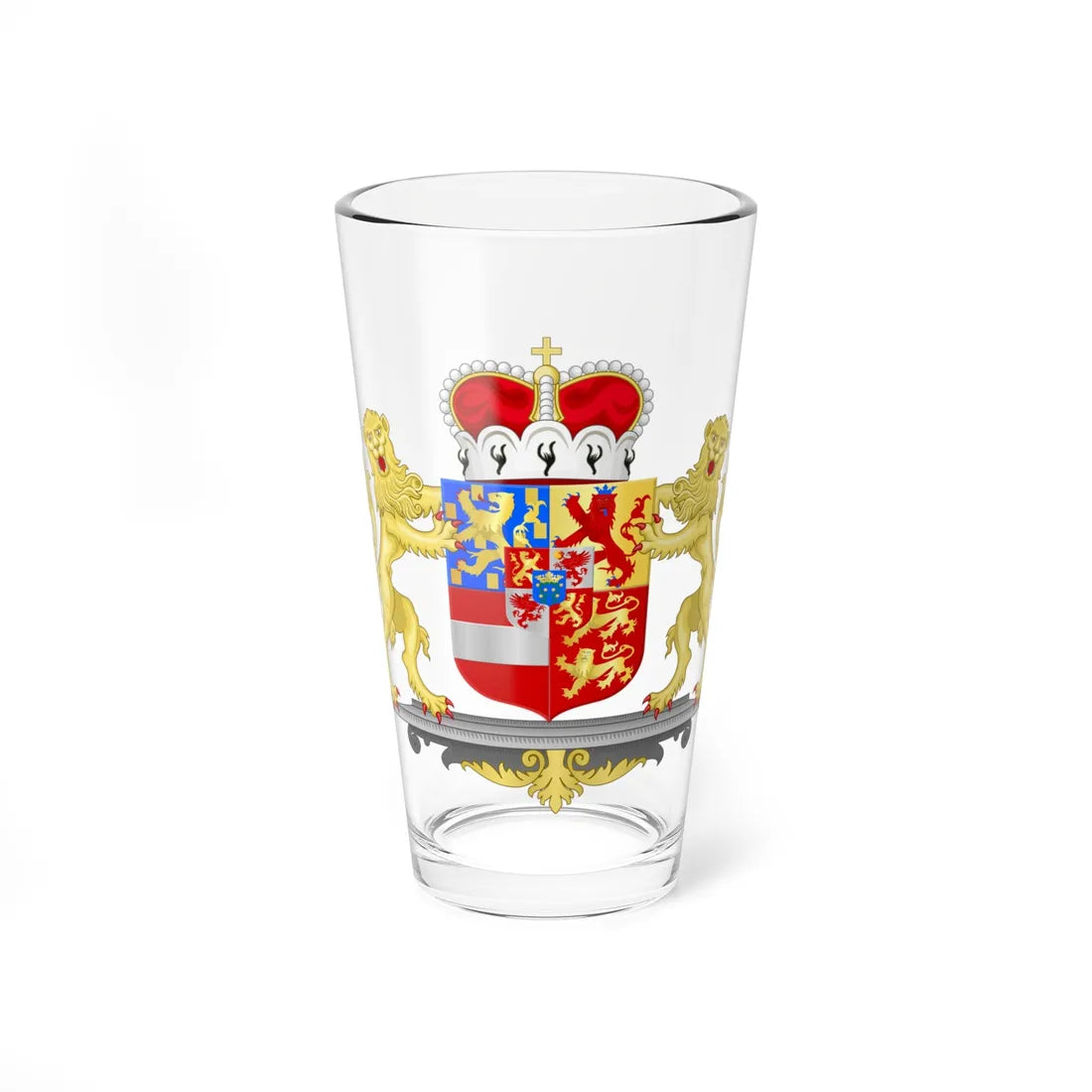 Achievement of Nassau Schaumburg Princes (Netherlands) (Coat of Arms) Pint Glass 16oz 16oz - Go Mug Yourself