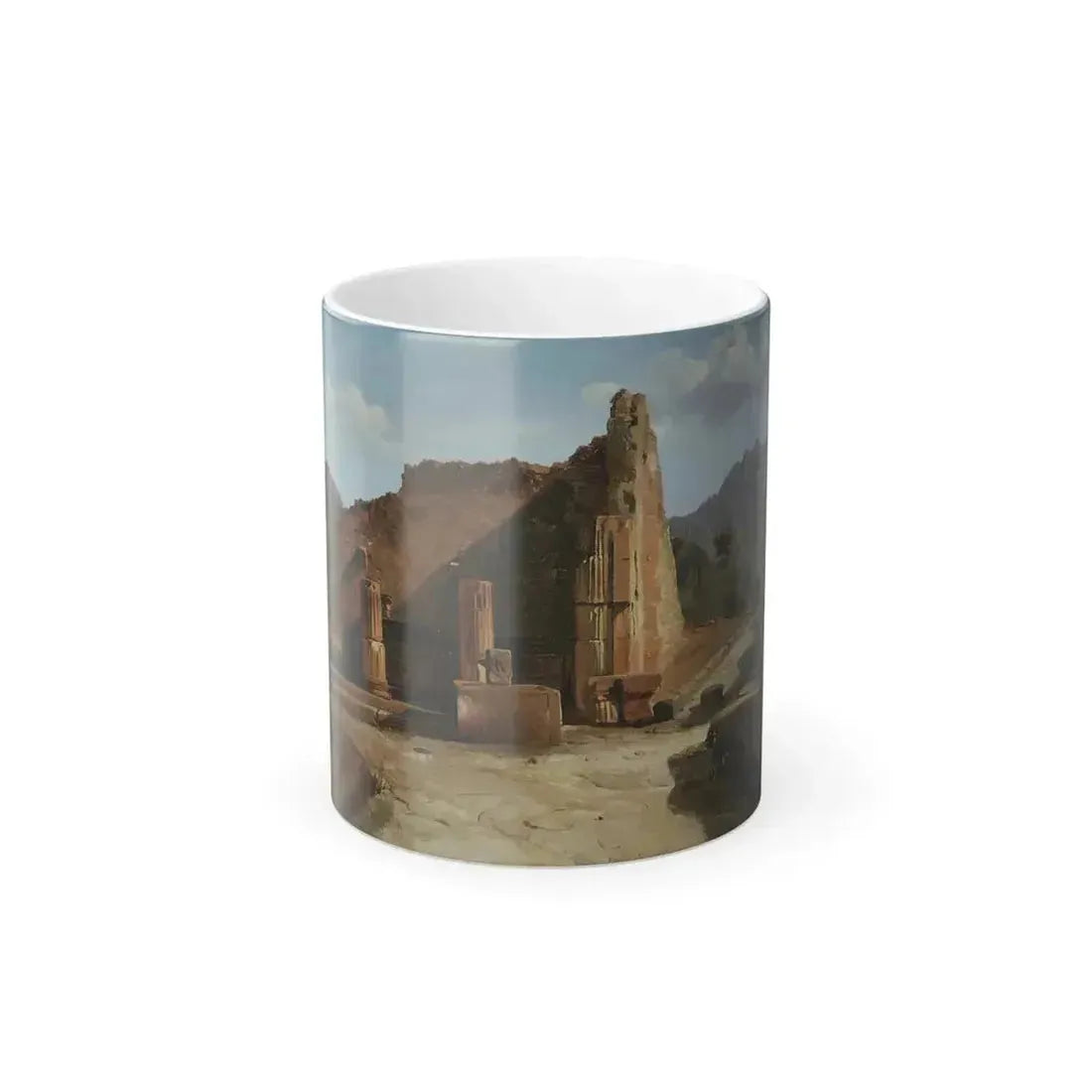 Achille-Etna Michallon (1796-1822) Forum in Pompeii - Color Changing Mug 11oz 11oz - Go Mug Yourself