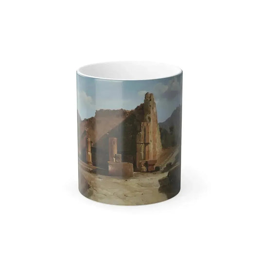 Achille-Etna Michallon (1796-1822) Forum in Pompeii - Color Changing Mug 11oz 11oz - Go Mug Yourself