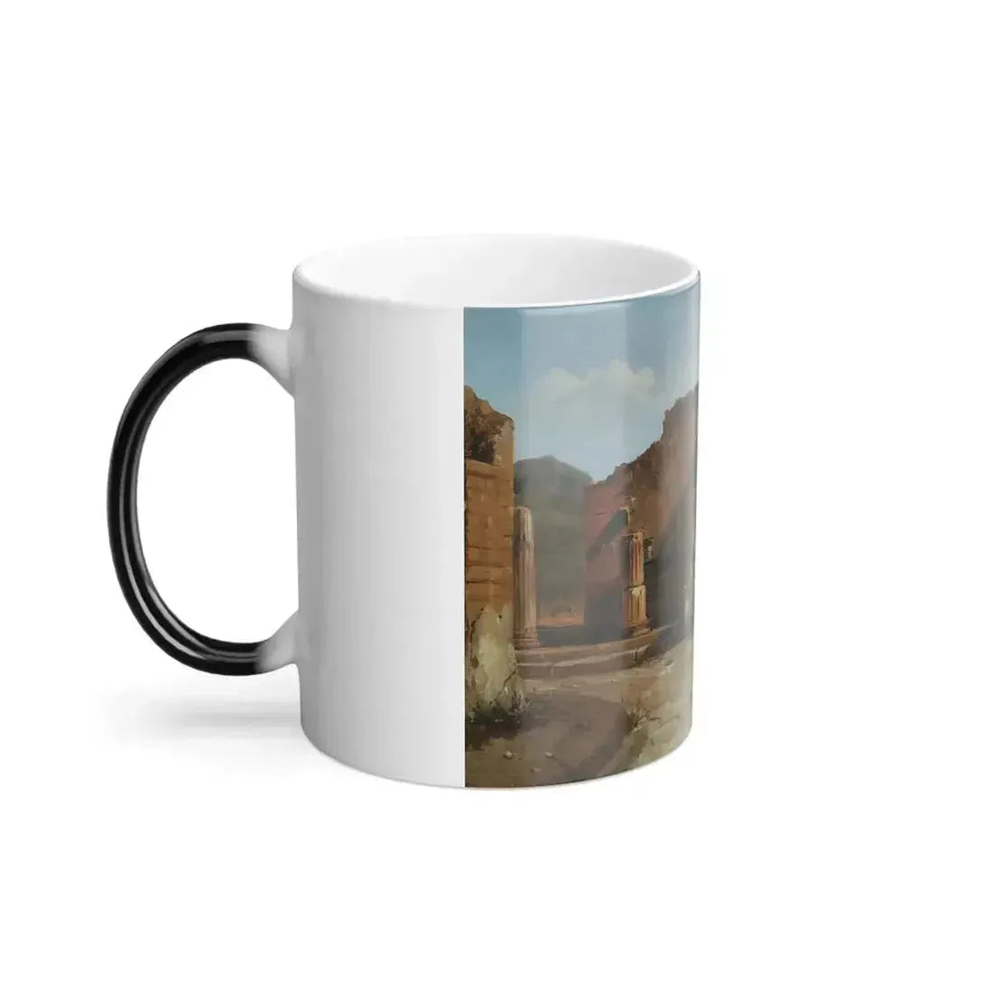 Achille-Etna Michallon (1796-1822) Forum in Pompeii - Color Changing Mug 11oz - Go Mug Yourself