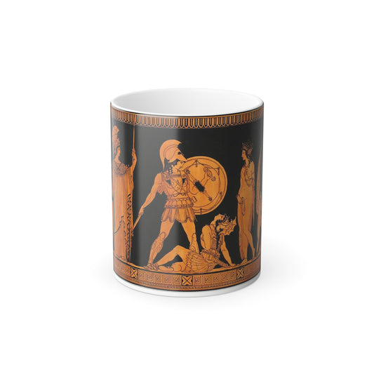 Achilles and Penthesella on the Plain of Troy, - Color Changing Mug 11oz-11oz-Go Mug Yourself